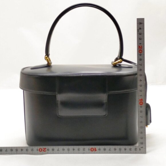 Gucci Vintage Vanity Bag Black Leather mon870-100625 - Picture 2 of 16